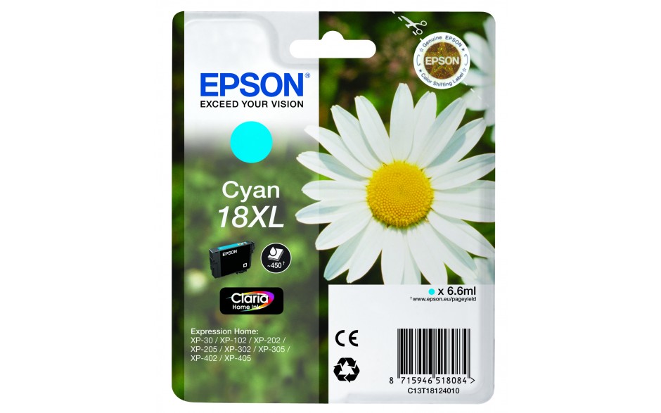 Epson T1812 18XL Daisy Ink CY