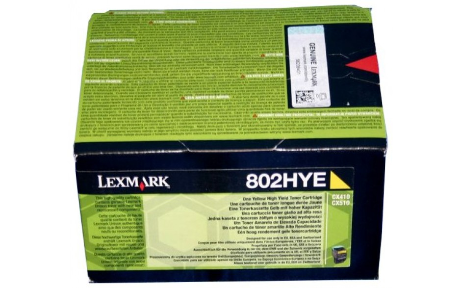 Lexmark 80C2HYE Yellow Toner