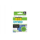 Dymo S0720980 D1 tape 24mmx7m BK/YE