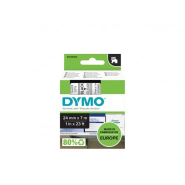 Dymo S0720920 D1 tape 24mmx7m BK/TR