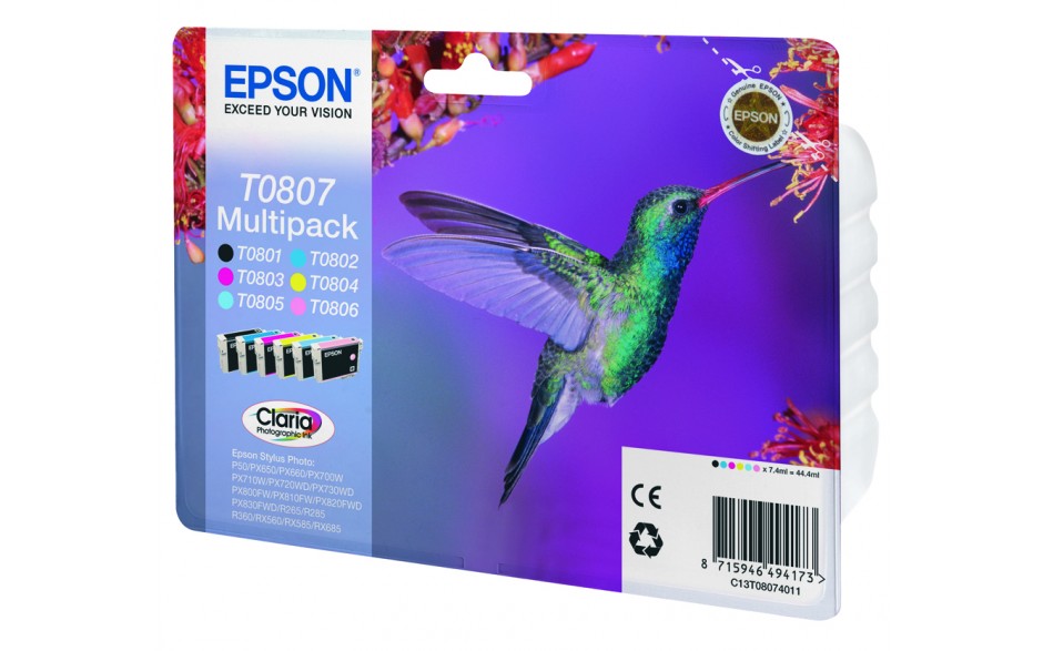 Epson T0807 Hummingbird ink MP6