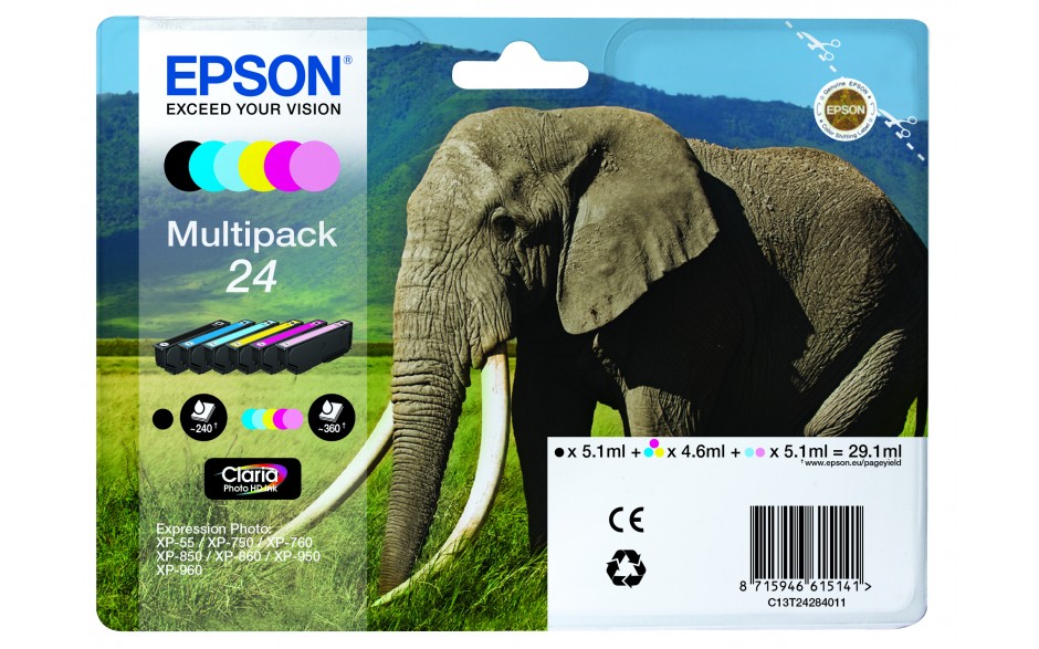 Epson T2428 24 Elephant Ink MP6 col