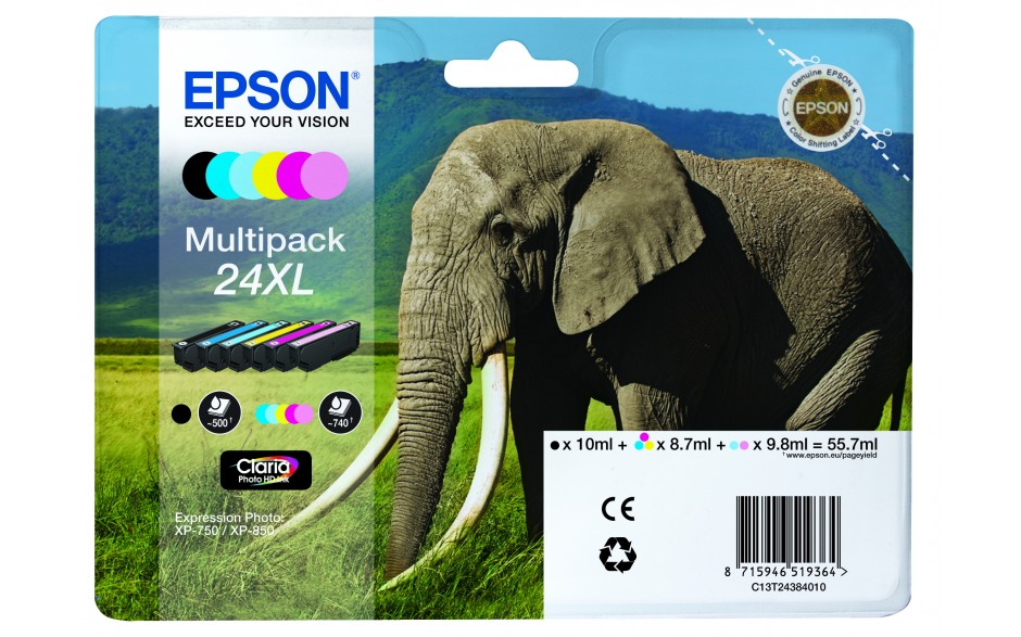 Epson T2438 24XL Elephant Ink MP6