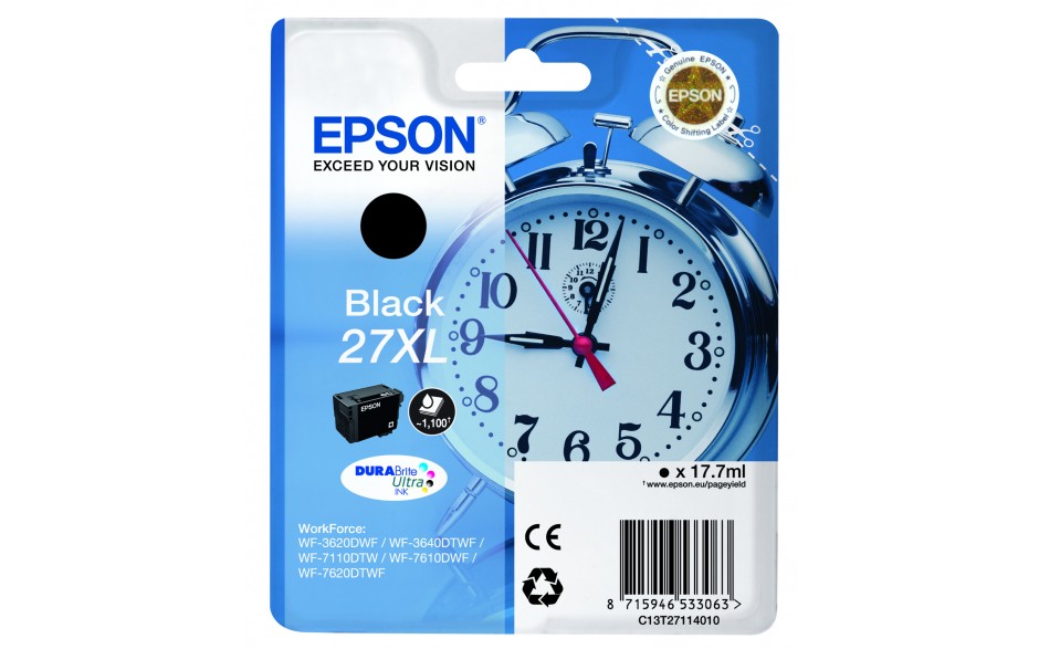 Epson T2711 27XL Alarm Clock Ink BK