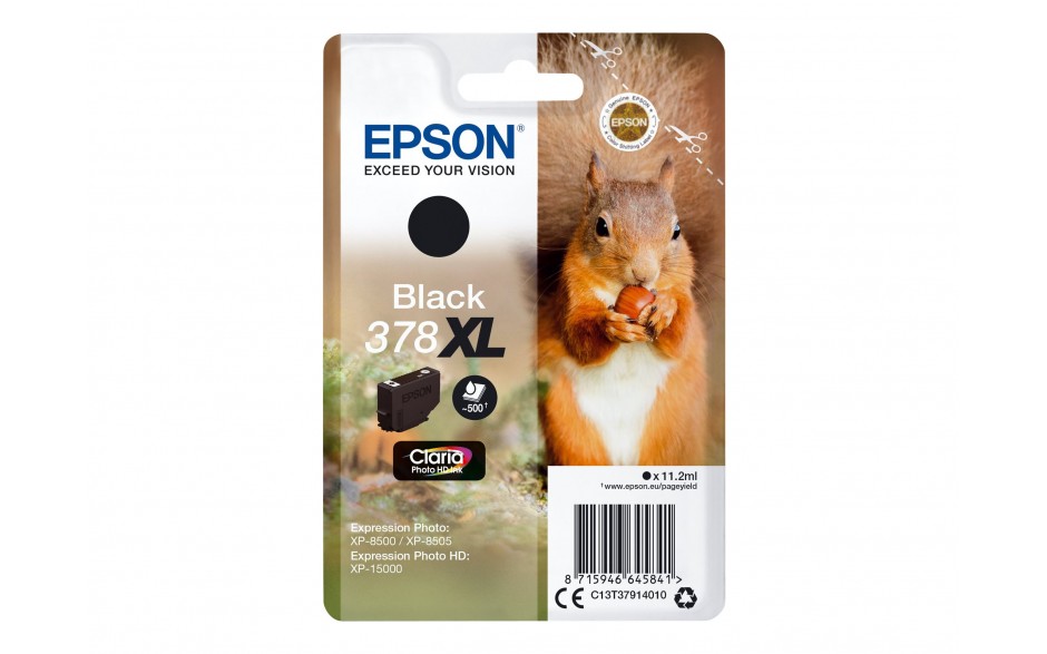 Epson T3791 378XL Squirrel Ink BK