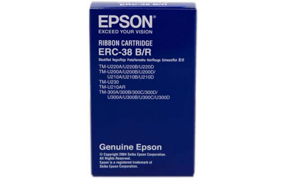 Epson ERC-38B/R Black/Red Ribbon