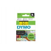 Dymo S0720790 D1 tape 6mmx7m BK/YE