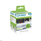 Dymo S0722400 labels 89x36mm BK/WH