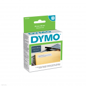 Dymo S0722520 labels 54x25mm BK/WH