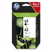 HP 62 ink 3-col CMY 2P (N9J71AE)