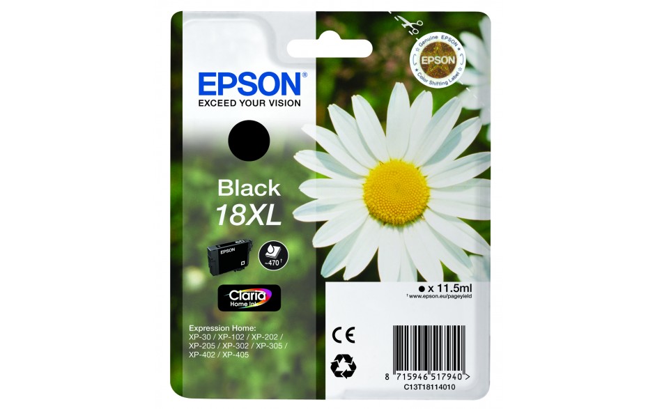 Epson T1811 18XL Daisy Ink BK
