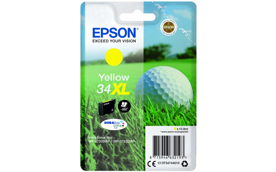Epson T3474 34XL Golf Ball Ink YE