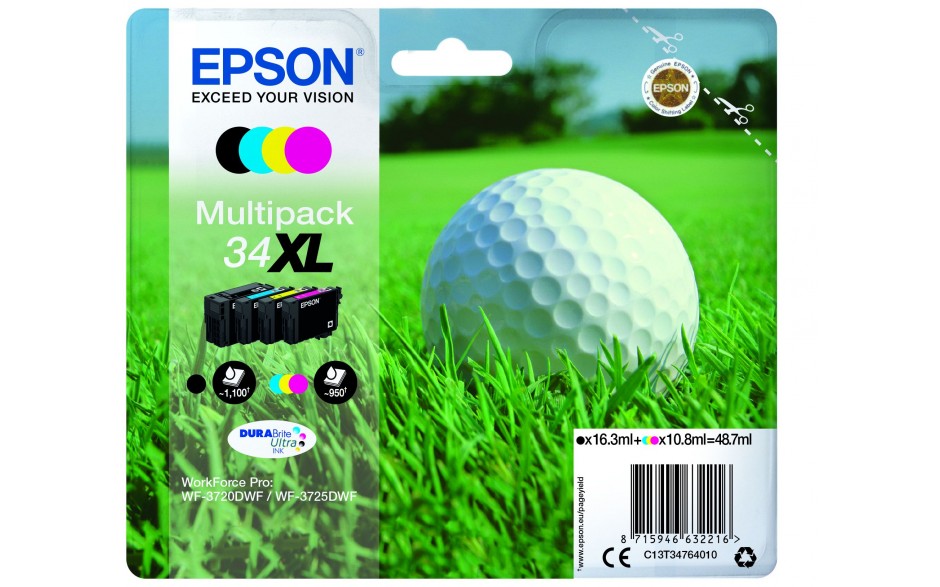 Epson T3476 34XL Golf Ball Ink MP4