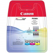 Canon CLI-521 CMY Ink Tank 3 Pack