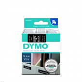 Dymo S0720610 D1 tape 12mmx7m WH/BK