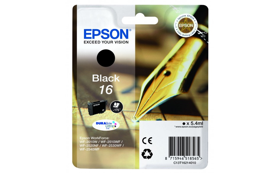 Epson T1621 16 Pen&Crossw Ink BK