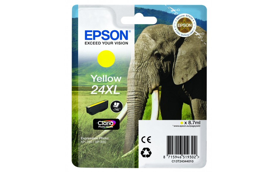 Epson T2434 24XL Elephant Ink YE