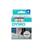 Dymo S0720530 tape 12mm x 7m BK/WH
