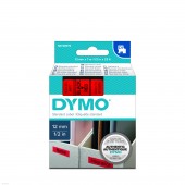 Dymo S0720570 tape 12mm x 7m BK/RD